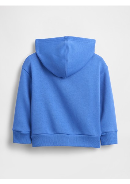 Erkek Bebek Mavi Gap Easy Logo Baskılı Fermuarlı Sweatshirt modelleri