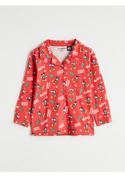 Yeni Sezon Polo Yaka Mickey Mouse Baskılı Erkek Çocuk Pijama Takım fiyatları