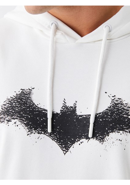 Yeni Sezon Uzun Kollu Batman Baskılı Erkek Hoodie fırsatları