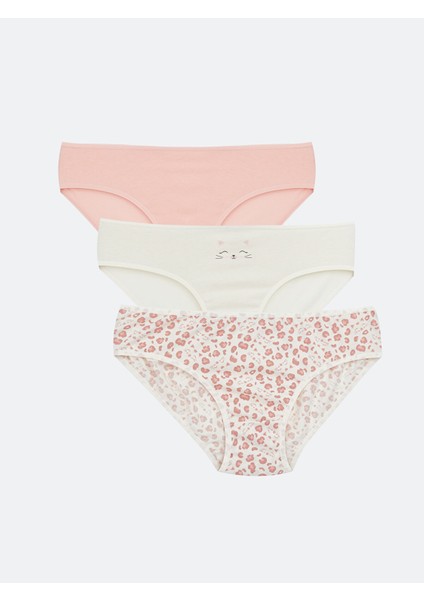 Yeni Sezon Baskılı Kız Çocuk Külot 3'lü