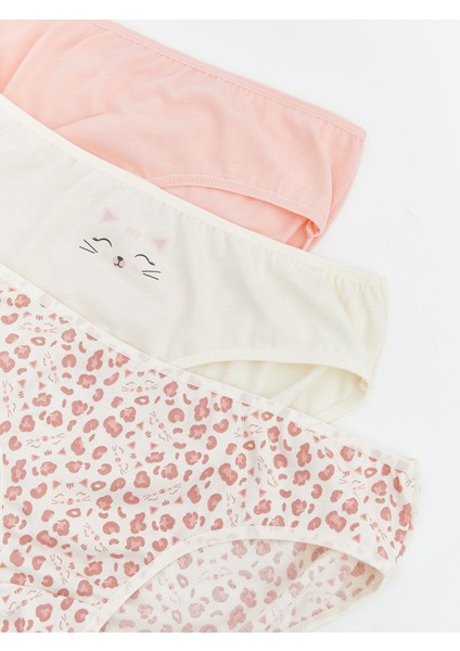 Yeni Sezon Baskılı Kız Çocuk Külot 3'lü modelleri