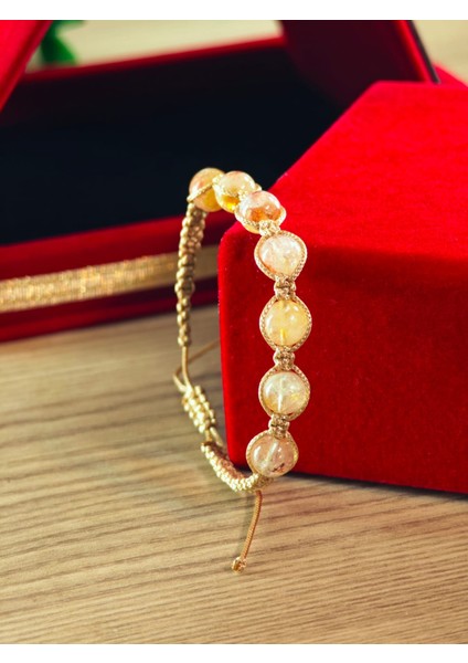 Makrome Bileklik El Yapımı Doğaltaş Makrome Örme Bileklik Akik Taşı, Lapis Taşı, Hematit Taşı modelleri