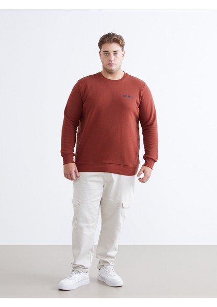 Yeni Sezon Bisiklet Yaka Baskılı Erkek Sweatshirt fiyatları