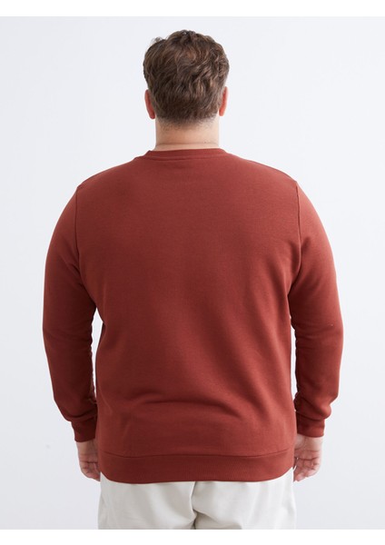 Yeni Sezon Bisiklet Yaka Baskılı Erkek Sweatshirt fırsatları