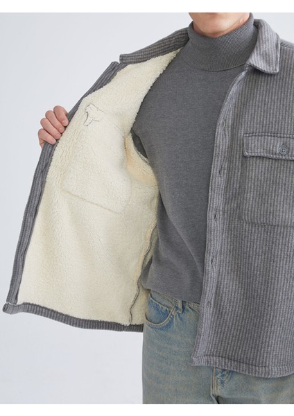 Yeni Sezon Rahat Kalıp Uzun Kollu Erkek Gömlek Ceket modelleri