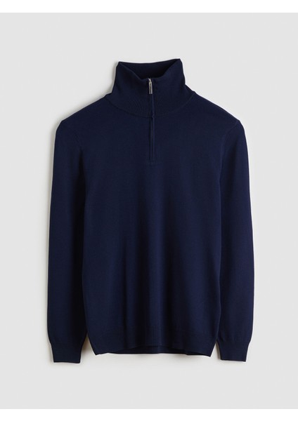 Yeni Sezon Fermuarlı Dik Yaka Erkek Triko Kazak indirimleri