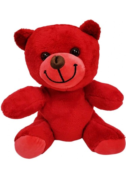 Sevimli Kırmızı Oyuncak Peluş Ayıcık