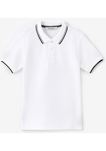Yeni Sezon Polo Yaka Basic Kısa Kollu Erkek Çocuk Tişört