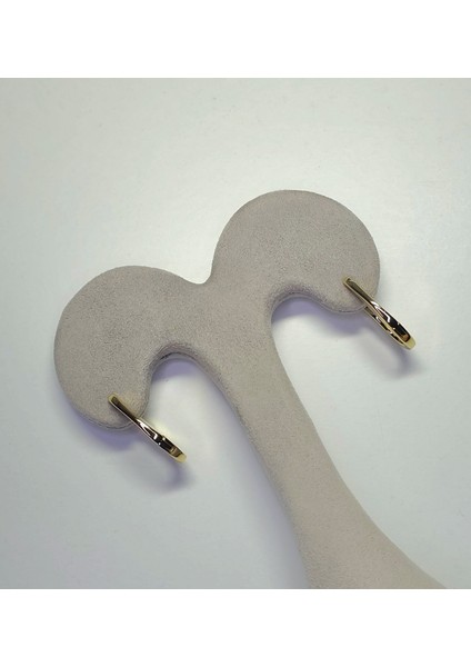 Minimalist Bombeli Huggie Halka Küpe Gold Renk Günlük Kullanım Küpe fiyatları