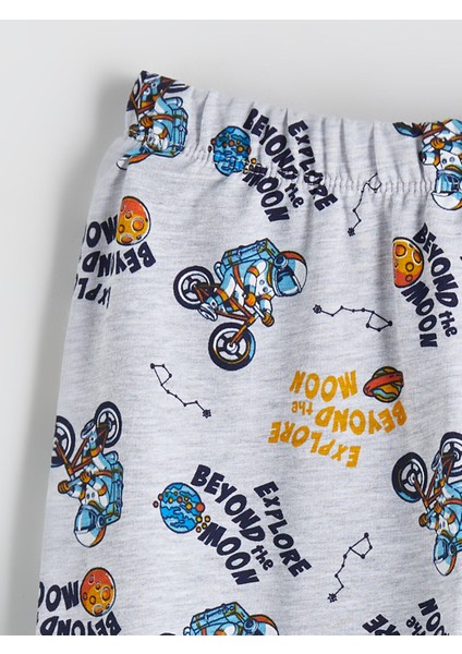 Yeni Sezon Beli Lastikli Baskılı Erkek Çocuk Pijama Alt fırsatları