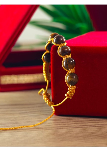 Makrome Bileklik El Yapımı Doğaltaş Makrome Örme Bileklik Akik Taşı, Lapis Taşı, Hematit Taşı modelleri