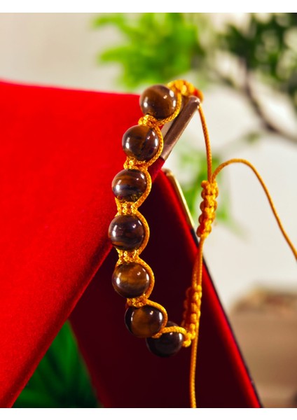 Makrome Bileklik El Yapımı Doğaltaş Makrome Örme Bileklik Akik Taşı, Lapis Taşı, Hematit Taşı