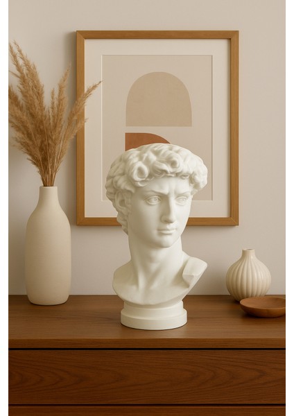 Davud Heykeli Dekoratif Saksı David Büst Saksı fiyatları