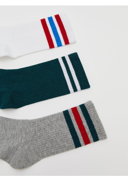 Yeni Sezon Çizgili Erkek Çocuk Soket Çorap 5'li fiyatları