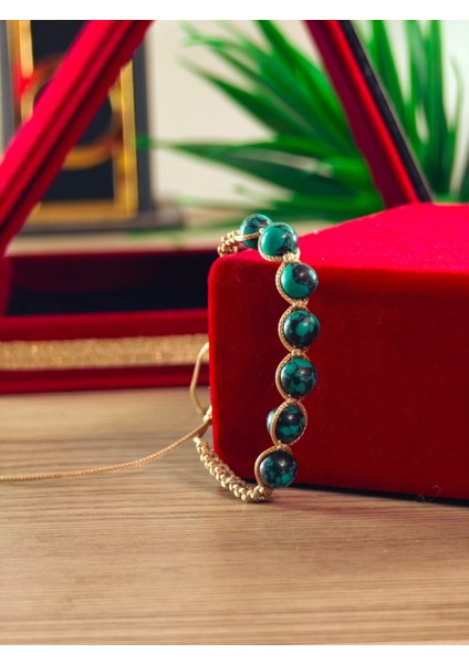 Makrome Bileklik El Yapımı Doğaltaş Makrome Örme Bileklik Akik Taşı, Lapis Taşı, Hematit Taşı