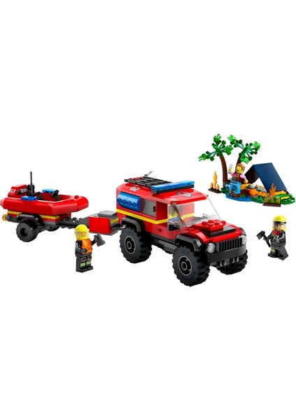 LEGO 4x4 Kurtarma Botlu Itfaiye Kamyonu