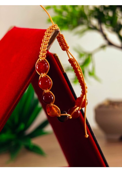 Makrome Bileklik El Yapımı Doğaltaş Makrome Örme Bileklik Akik Taşı, Lapis Taşı, Hematit Taşı fiyatları