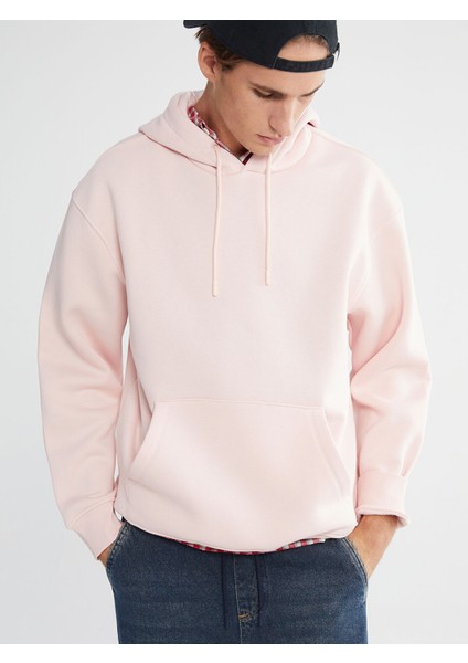 Yeni Sezon Kanguru Cepli Erkek Kalın Hoodie