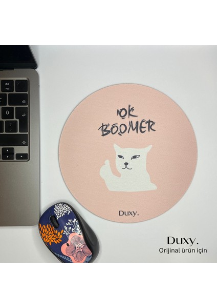Espirili Kedi Desenli Pembe Mouse Pad, 19 Cm, Kaymaz Taban, Ev Ofis Oyun Için Rahat ve Yumuşak Mousepad fiyatları