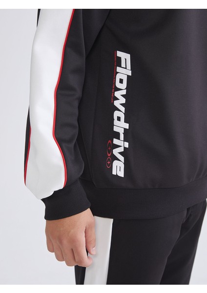 Yeni Sezon Polo Yaka Baskılı Erkek Sweatshirt modelleri