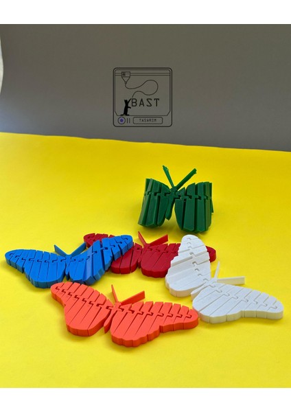 Bast Tasarım 3D Yazıcı Hareketli Eklemli Kelebek Oyuncak fırsatları