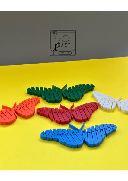 Bast Tasarım 3D Yazıcı Hareketli Eklemli Kelebek Oyuncak indirimleri