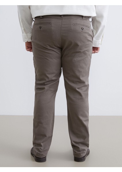 Yeni Sezon Büyük Beden Standart Kalıp Erkek Chino Pantolon fırsatları