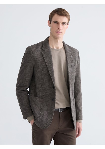 Yeni Sezon Standart Kalıp Erkek Blazer Ceket