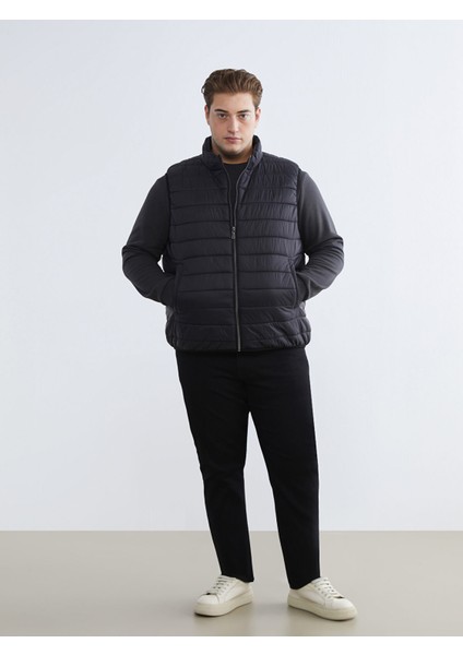 Yeni Sezon Büyük Beden Standart Kalıp Dik Yaka Erkek Şişme Yelek fiyatları