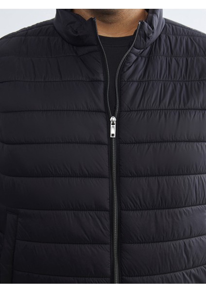 Yeni Sezon Büyük Beden Standart Kalıp Dik Yaka Erkek Şişme Yelek modelleri