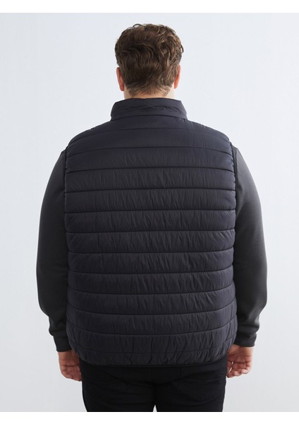 Yeni Sezon Büyük Beden Standart Kalıp Dik Yaka Erkek Şişme Yelek indirimleri