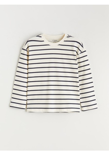 Yeni Sezon Bisiklet Yaka Çizgili Uzun Kollu Erkek Çocuk Tişört