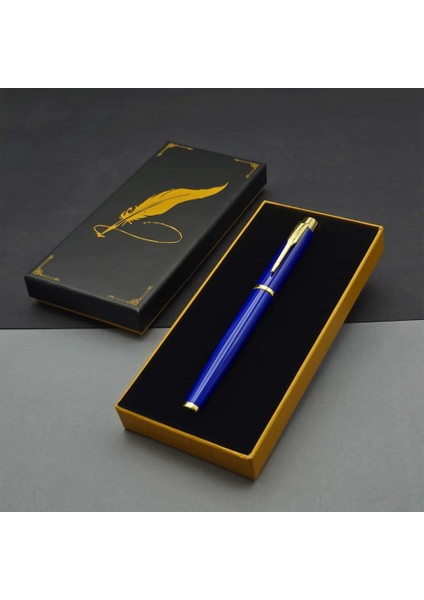 Öğretmenler Günü Hediyesi Kutulu Metal Mavi Kalem