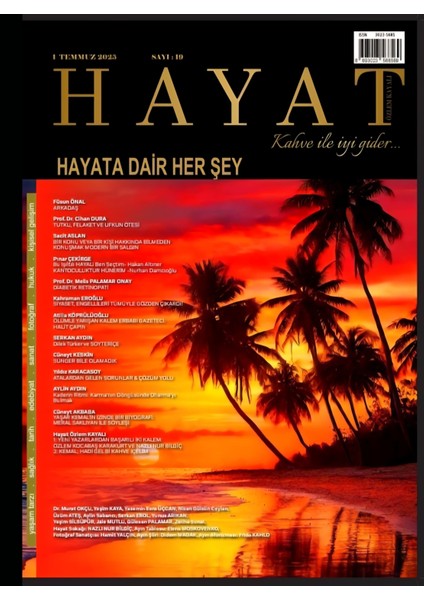 Hayat Dergisi - Temmuz 2025, Sayı:19 fiyatları