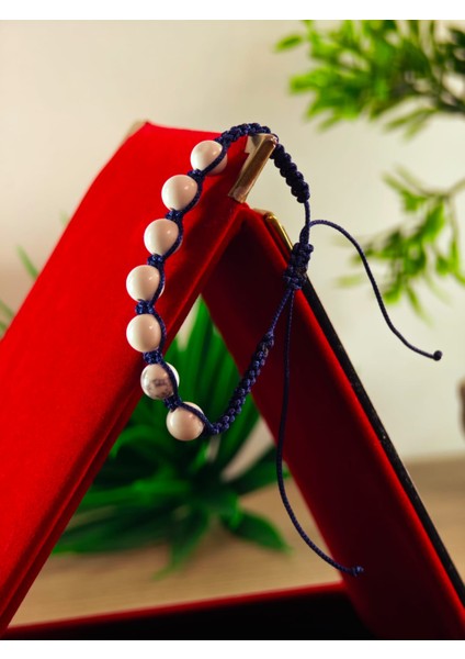 Makrome Bileklik El Yapımı Doğaltaş Makrome Örme Bileklik Akik Taşı, Lapis Taşı, Hematit Taşı fırsatları