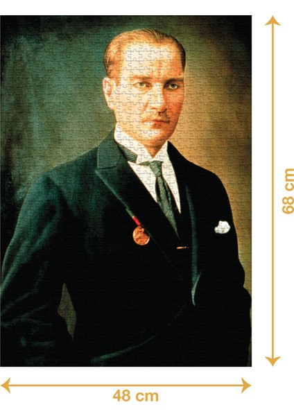 Atatürk - 1000 Parçalı Puzzle - 48 x 68 cm fiyatları