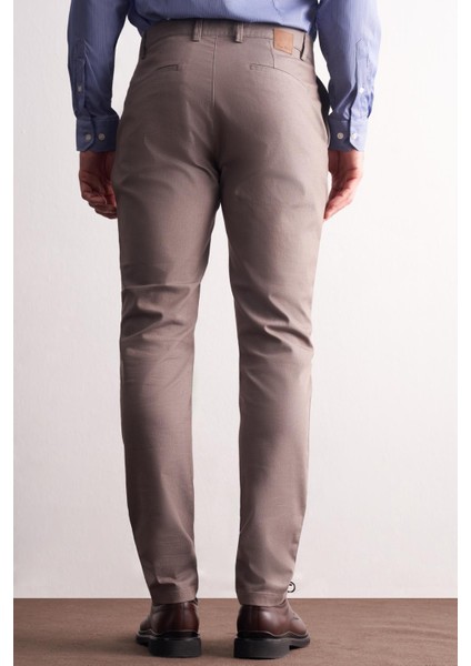 Vizon Yan Cep Düz Paça Pamuklu Slim Fit Chino Casual Pantolon 1003255165 fırsatları