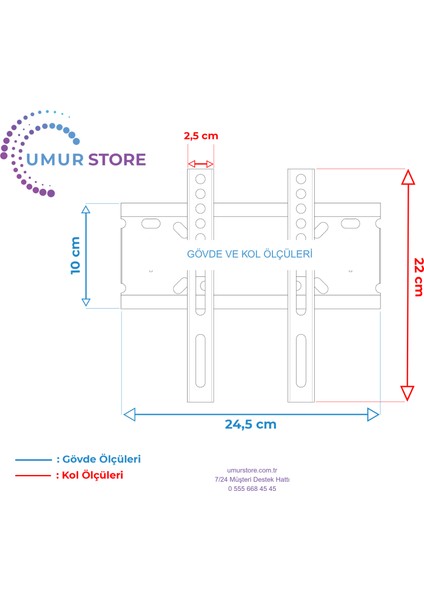 43HRT900 43" Uydu Alıcılı 4K Ultra Hd Smart 19”- 43” Inç LCD LED Ekran Tv Sabit Askı Aparatı modelleri