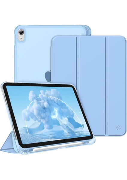 Apple iPad Air 5. Nesil 10.9 Kılıf Flip Cover Kalem Bölmeli Pc Case-10.nesil DEĞİL-A2588 A2589 A2591