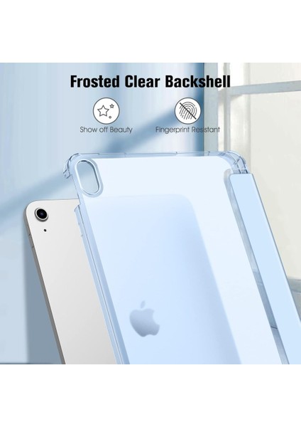Apple iPad Air 5. Nesil 10.9 Kılıf Flip Cover Kalem Bölmeli Pc Case-10.nesil DEĞİL-A2588 A2589 A2591 modelleri