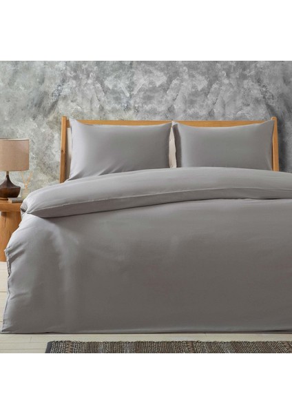 Alana Nevresim Seti Çift Kişilik 200X220 Cm, Gri