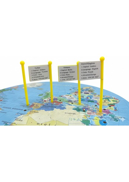 Eğitici ve Kaliteli: Ülke Isimleri, Başkentler ve Bayrakları Içeren Dünya Haritası modelleri