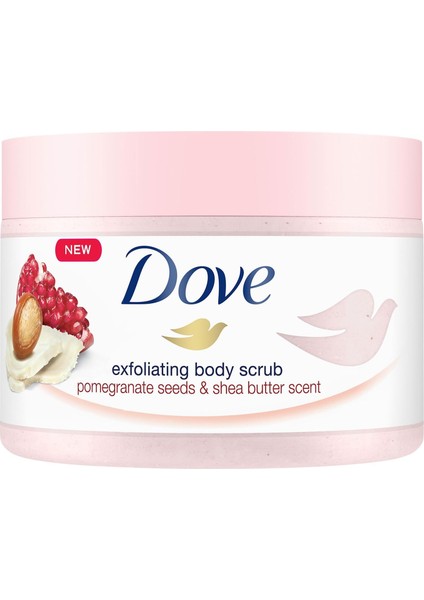 Dove Vücut Peelingi Nar Çekirdeği ve Shea Yağı 225ML Beyaz fiyatları