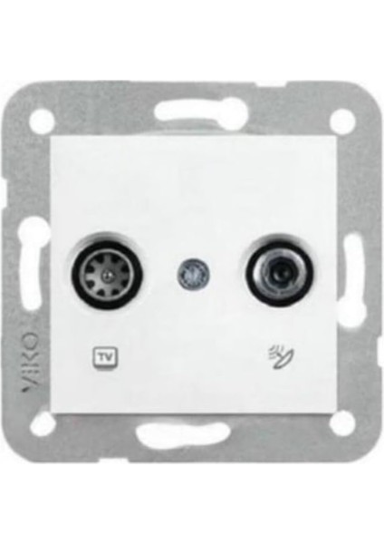 Linnera Life Sedef Beyaz Tv Sat Sonlu Mekanizma ve Kapak