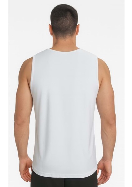 P02817 Erkek Petekli Askılı T-Shirt - Puma - P02817 - Beyaz - ST02817-BEYAZ-S fiyatları