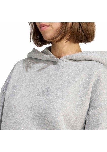 Kadın Günlük Kapşonlu Eşofman Üstü All Szn Holiday Glitter Fleece Loose Hoodie JV5757 indirimleri