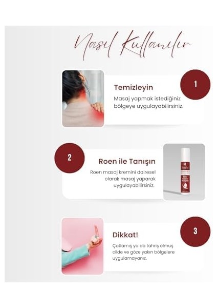 Roen Kafur ve Okaliptüs Masaj Kremi, Nemlendirici Jel, 100 ml fiyatları