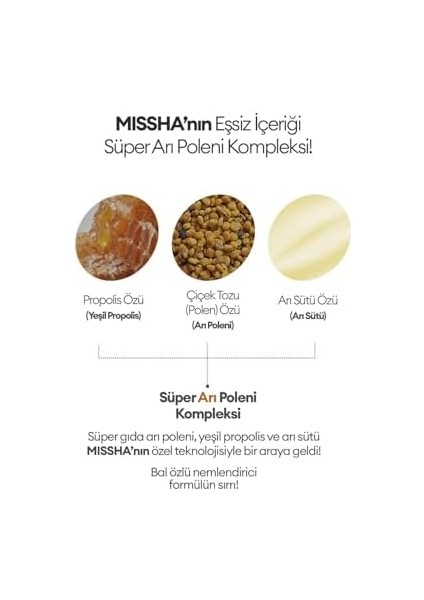 Mıssha Kuru ve Cansız Ciltlere Arı Poleni Içerikli Nemlendirici Peeling Maske Bee Pollen Honey Mask 130 Mililitre fiyatları
