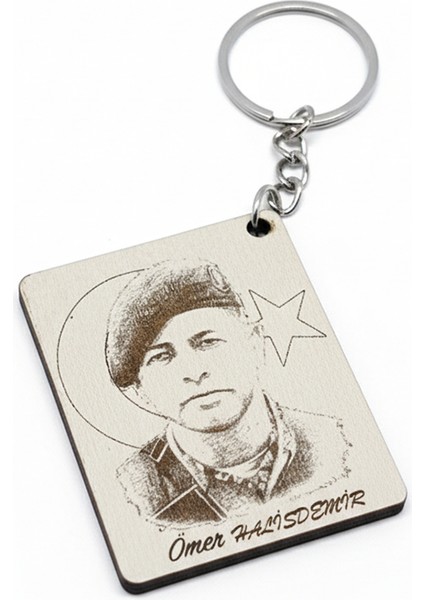 Retro Atölyem Mdf Lazer Kazıma Anahtarlık - 4X5CM Milli Hatıra ve Şehitlik Temalı Hediye