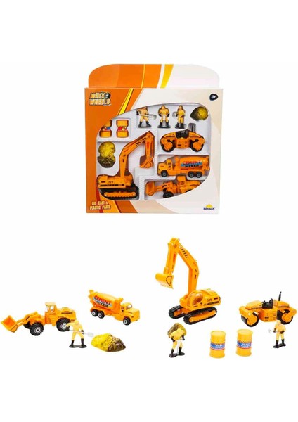 Maxx Wheels Inşaat Araç Seti 11 Parça